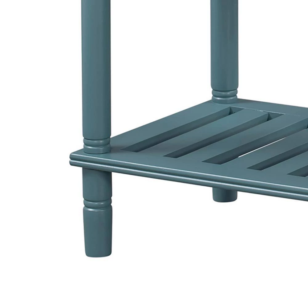 Mordern 45.20 in. Teal Standard Rectangle Wood Console Table with 3 Drawers by Z-joyee 9 Mordern 45.20 in. Teal Standard Rectangle Wood Console Table with 3 Drawers by Z-joyee - Image 9