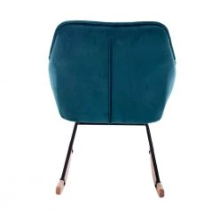 Teal Living Room Comfortable Rocking Chair Accent Chair by Z-joyee -Cheap Z-joyee Store teal z joyee rockers gliders ottomans p q202200008 66 1000