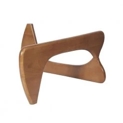 50 in. Walnut Triangle Glass Top Coffee Table with Wood Base by Z-joyee -Cheap Z-joyee Store walnut z joyee coffee tables f fb857219072 fa 1000