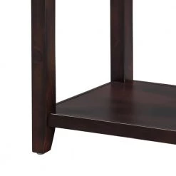 Retro 45.2 in. Walnut Standard Rectangle Wood Console Table with Drawer by Z-joyee -Cheap Z-joyee Store walnut z joyee console tables ly w113753742 1f 1000
