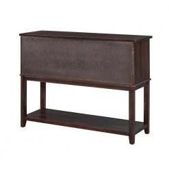 Retro 45.2 in. Walnut Standard Rectangle Wood Console Table with Drawer by Z-joyee -Cheap Z-joyee Store walnut z joyee console tables ly w113753742 66 1000