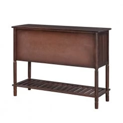 Mordern 45.20 in. Walnut Standard Rectangle Wood Console Table with 3 Drawers by Z-joyee -Cheap Z-joyee Store walnut z joyee console tables ly w113753753 66 1000