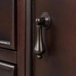 Mordern 45.20 in. Walnut Standard Rectangle Wood Console Table with 3 Drawers by Z-joyee -Cheap Z-joyee Store walnut z joyee console tables ly w113753753 fa 1000