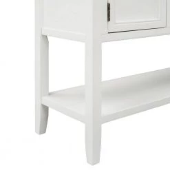 White Wood Storage Cabinate with 4 Drawers and Bottom Shelf by Z-joyee -Cheap Z-joyee Store white z joyee accent cabinets lyac263aaa 1f 1000