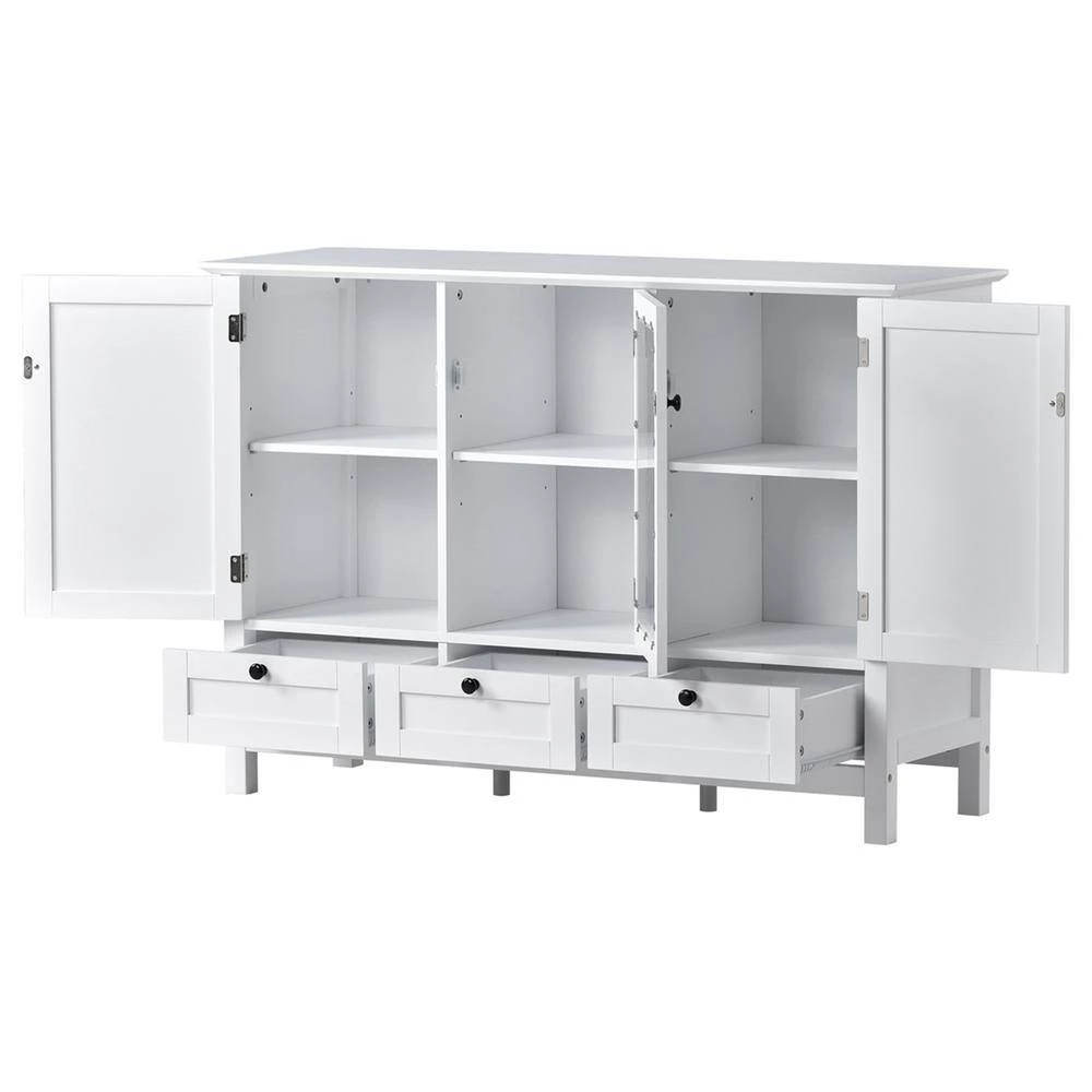Modern Accent Cabinet With 2 Doors, 3 Drawers, white by Z-joyee 4 Modern Accent Cabinet With 2 Doors, 3 Drawers, white by Z-joyee - Image 4