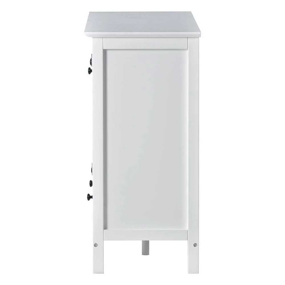 Modern Accent Cabinet With 2 Doors, 3 Drawers, white by Z-joyee 2 Modern Accent Cabinet With 2 Doors, 3 Drawers, white by Z-joyee - Image 2