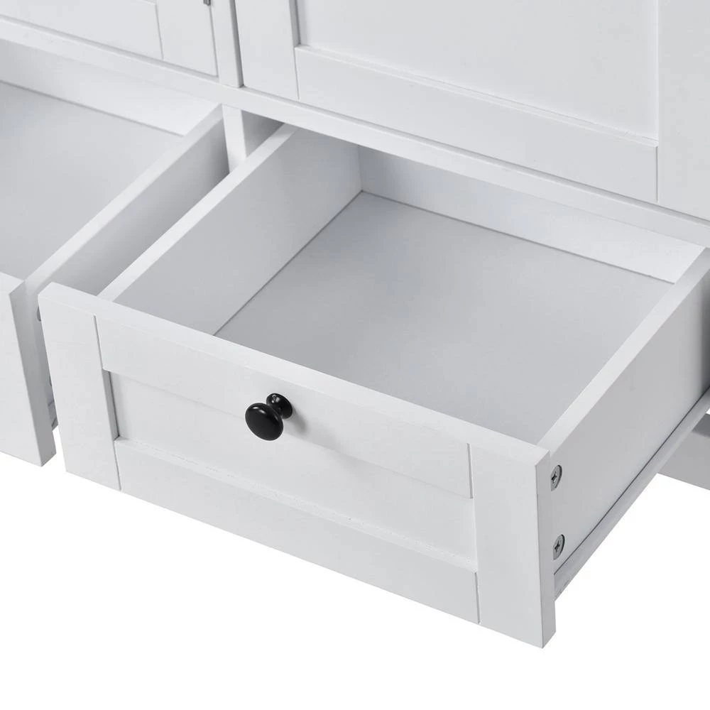 Modern Accent Cabinet With 2 Doors, 3 Drawers, white by Z-joyee 9 Modern Accent Cabinet With 2 Doors, 3 Drawers, white by Z-joyee - Image 9