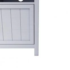 White Wood Storage Cabinet with 2 Drawers, 2 Cabinets and 1 Shelf by Z-joyee -Cheap Z-joyee Store white z joyee accent cabinets lyac624aak 76 1000