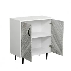 White Modern Wood Buffet Storage Cabinet with 2 Doors by Z-joyee -Cheap Z-joyee Store white z joyee accent cabinets lyac6331 77 1000