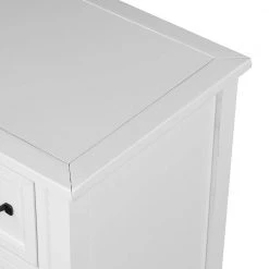 Modern White 43" Wide Wood Storage Cabinets with 4 Drawers, 1 Cabinet and 1 Shelf by Z-joyee -Cheap Z-joyee Store white z joyee accent cabinets lyac836aak fa 1000