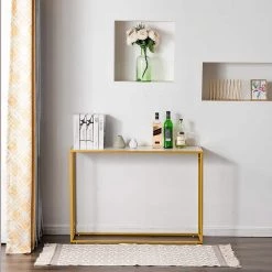 41.73 in. White Standard Rectangle Metal Console Table with Storage Shelf by Z-joyee 17 41.73 in. White Standard Rectangle Metal Console Table with Storage Shelf by Z-joyee -Cheap Z-joyee Store white z joyee console tables f fb857221938 31 1000