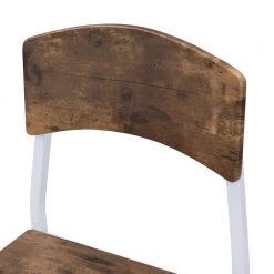 5-Piece Rectangle Rustic Brown Wood Top Dining Room Set Seats 4 by Z-joyee -Cheap Z-joyee Store white z joyee dining room sets ly33k w 76 1000