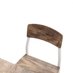 5-Piece Rectangle Rustic Brown Wood Top Dining Room Set Seats 4 by Z-joyee -Cheap Z-joyee Store white z joyee dining room sets ly33k w fa 1000