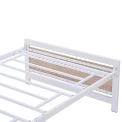 Metal White Twin Size Platform Bed with Headboard and Footboard by Z-joyee 12 Metal White Twin Size Platform Bed with Headboard and Footboard by Z-joyee -Cheap Z-joyee Store white z joyee platform beds f fb857216477 4f 1000