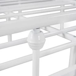 Metal White Full Size Platform Bed with Headboard and Footboard by Z-joyee -Cheap Z-joyee Store white z joyee platform beds f fb857218037 1f 1000