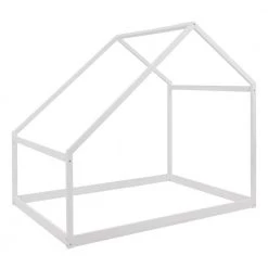 Wood White Full Wooden House Bed by Z-joyee -Cheap Z-joyee Store white z joyee platform beds f fb857218785 1f 1000