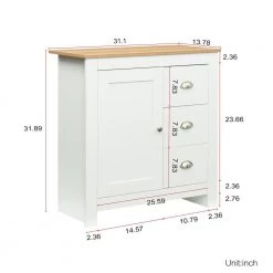 White Kitchen Sideboard Cupboard High Gloss Dining Room Buffet Storage Cabinet Hallway Living Room TV Stand by Z-joyee -Cheap Z-joyee Store white z joyee sideboards buffet tables p q202200079 44 1000