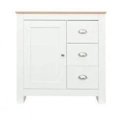 White Kitchen Sideboard Cupboard High Gloss Dining Room Buffet Storage Cabinet Hallway Living Room TV Stand by Z-joyee