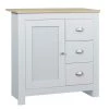White Kitchen Sideboard Cupboard High Gloss Dining Room Buffet Storage Cabinet Hallway Living Room TV Stand by Z-joyee