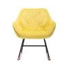 Yellow Living Room Comfortable Rocking Chair Accent Chair by Z-joyee